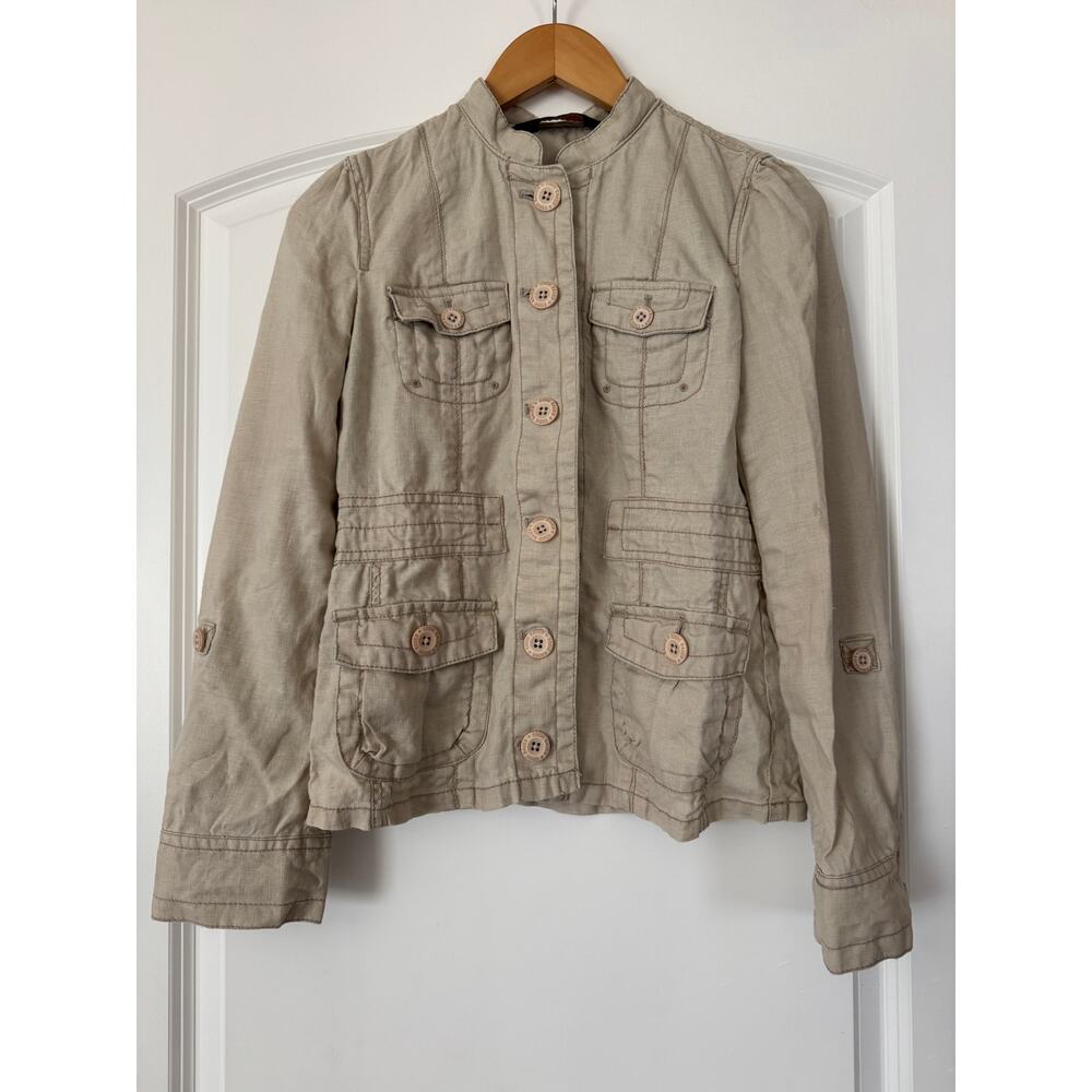 Eddie Bauer Women's Safari-Style Utility Jacket - Tan / Beige XS
